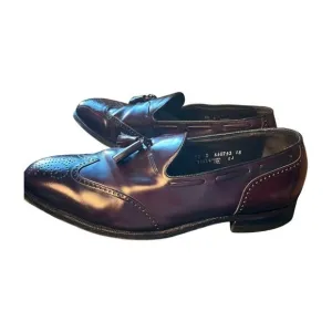 Vintage Florsheim Imperial Tassel Loafers 13D Brown Leather Wingtip Dress Shoe