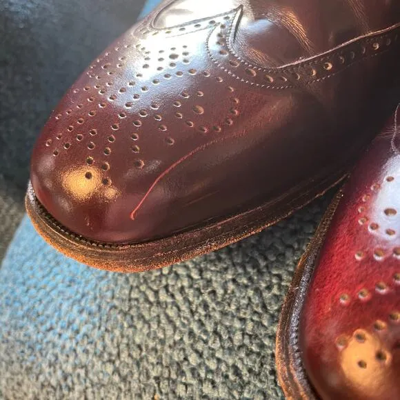Vintage Florsheim Imperial Tassel Loafers 13D Brown Leather Wingtip Dress Shoe