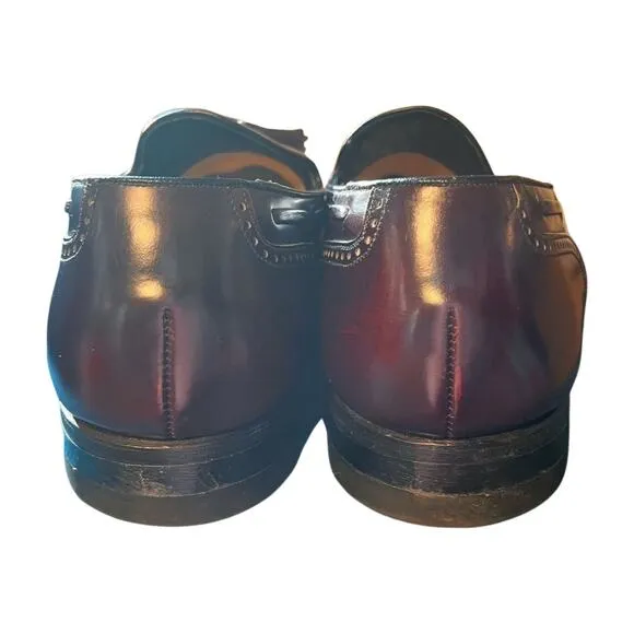 Vintage Florsheim Imperial Tassel Loafers 13D Brown Leather Wingtip Dress Shoe