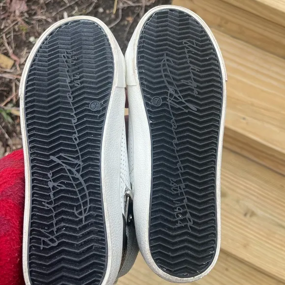 Vintage Havana 1954 White and Black Star High-Top Sneakers