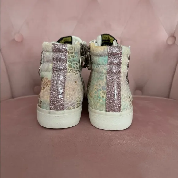 Vintage Havana Crame Wild Tie Dye High Top Sneakers Size 6