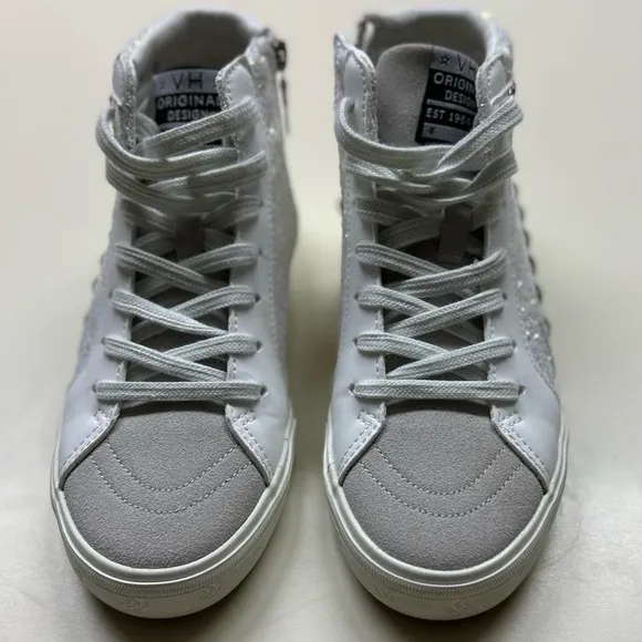Vintage Havana Girls Rita Glitter Star High Top Sneakers 5M Youth