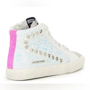 Vintage Havana Girls Rita Glitter Star High Top Sneakers 5M Youth