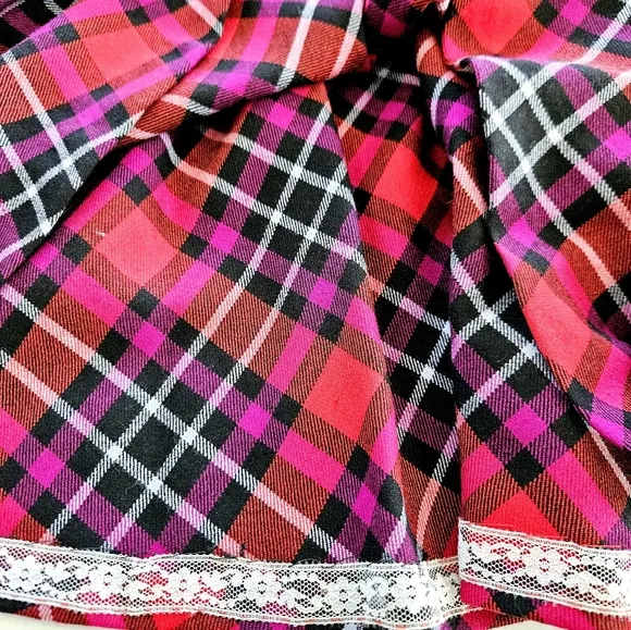Vintage Lord &amp; Taylor Plaid 100% Wool A-Line High Waisted Pleated Midi Skirt 10