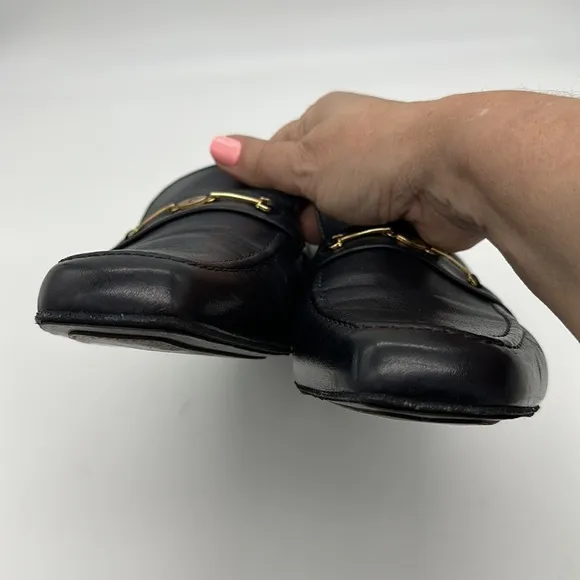 Vintage Pierre Cardin Navy Dress Shoes Loafers Size 10