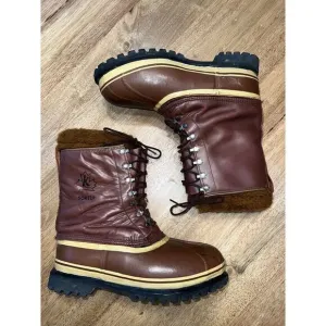 Vintage Sorel Kaufman Stag‎ 90s Size 10 Made In Canada Wool Blend Lining