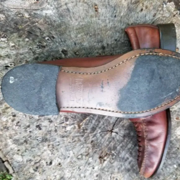 Vintage Stuart McGuire woven leather Dress Shoes