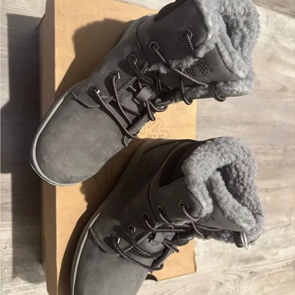 Vintage Timberland Youth MOOSE MOUNTAIN GIN LACE Boots  GRY/GRD 13172R  **NEW