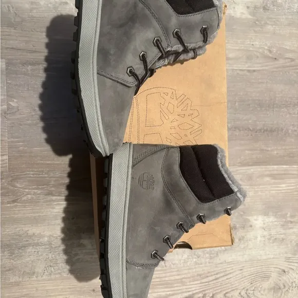 Vintage Timberland Youth MOOSE MOUNTAIN GIN LACE Boots  GRY/GRD 13172R  **NEW