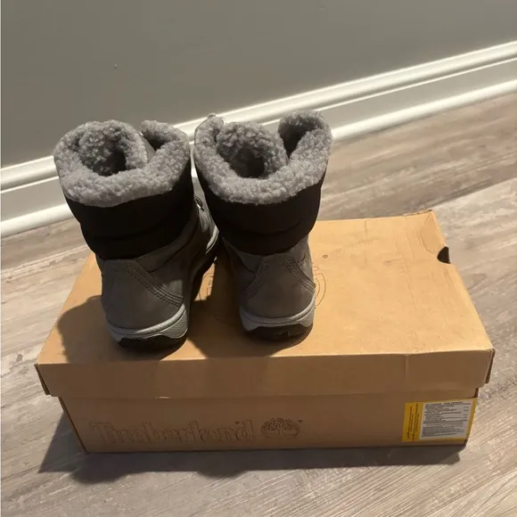Vintage Timberland Youth MOOSE MOUNTAIN GIN LACE Boots  GRY/GRD 13172R  **NEW