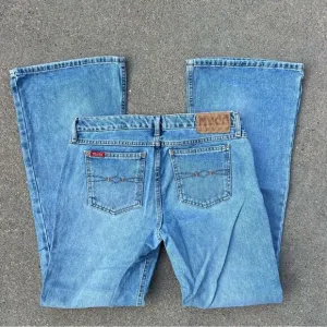 Vintage Y2K MUDD Jeans low rise flare stiff denim Size 11