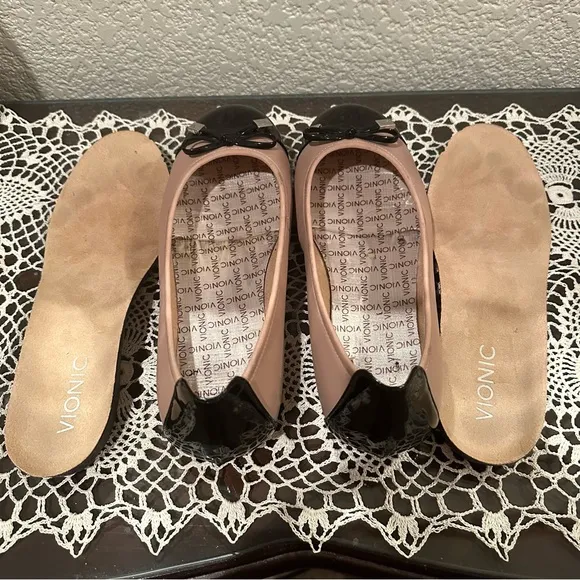 Vionic Blush Spark Minna Ballet Flats