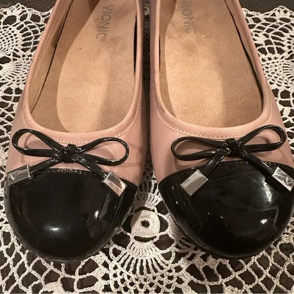 Vionic Blush Spark Minna Ballet Flats