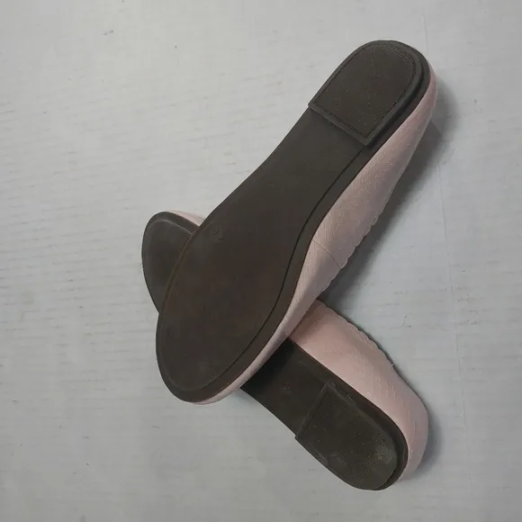 VIONIC Julieta Scallop Snake Print Pink Ballet Flats Size 8.5