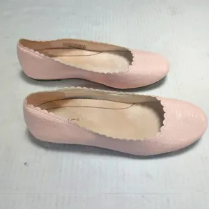 VIONIC Julieta Scallop Snake Print Pink Ballet Flats Size 8.5