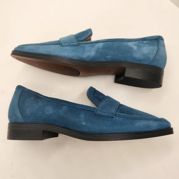 Vionic loafers women's 7 royal blue suede Sellah preppy comfy classic new $139