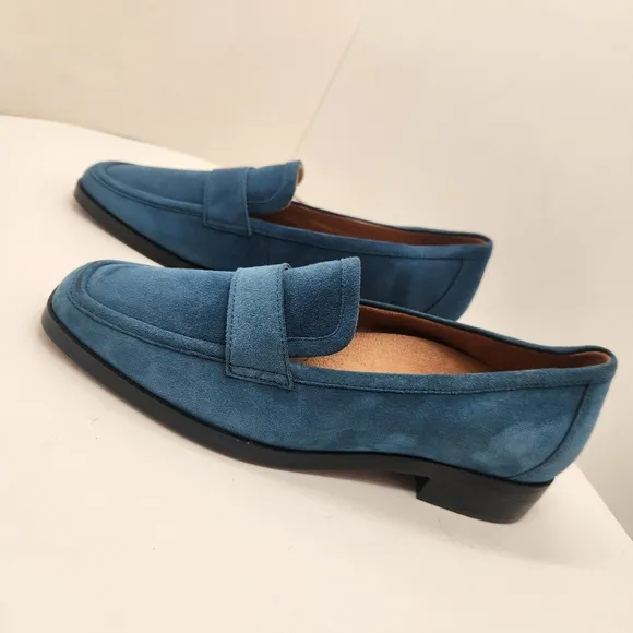 Vionic loafers women's 7 royal blue suede Sellah preppy comfy classic new $139