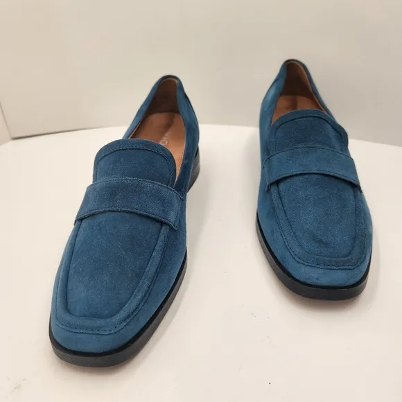 Vionic loafers women's 7 royal blue suede Sellah preppy comfy classic new $139