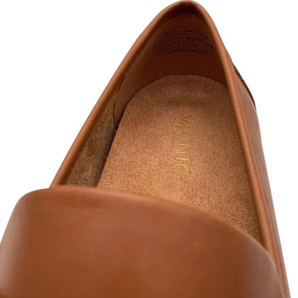 VionicCheryl II Leather Lug Sole Penny Loafers Brown size 10