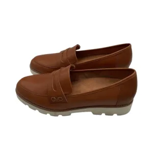 VionicCheryl II Leather Lug Sole Penny Loafers Brown size 10
