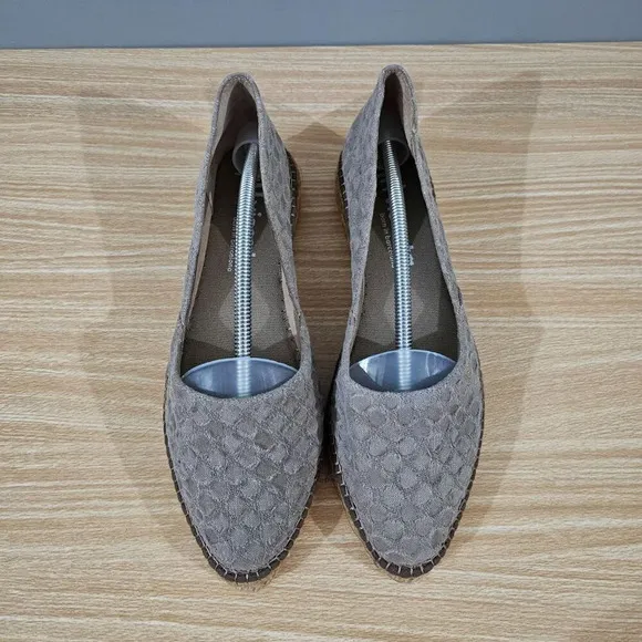 Viscata Barcelona Cotton Espadrilles Womens Shoes Gray Canvas Platform EU 40