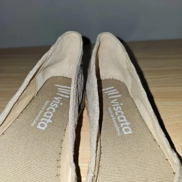Viscata Barcelona Cotton Espadrilles Womens Shoes Gray Canvas Platform EU 40