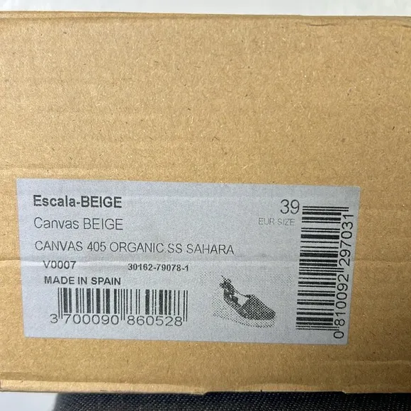 Viscata Escala Espadrille Canvas Wedges w/Sleek Ankle Laces Size 39 EUR Size
