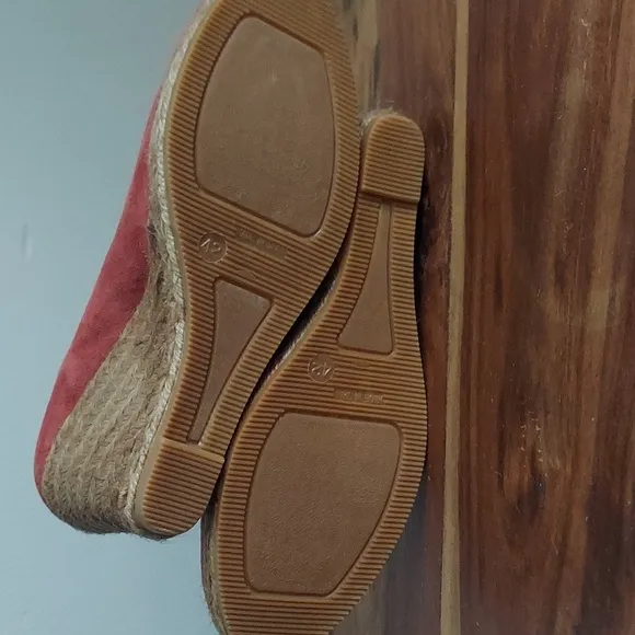Viscata Suede Wedge Espadrilles - Marquesa, Garnet, Size 42 (10)