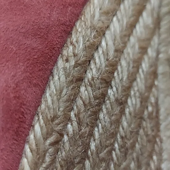 Viscata Suede Wedge Espadrilles - Marquesa, Garnet, Size 42 (10)