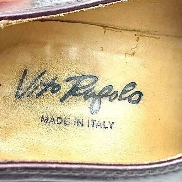 Vito Papolo Mens Shoes Loafers Cap Toe Monk Strap Brown Size 9 Medium Pre-Owned