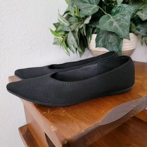 Vivaia Aria Slip on Pointed-Toe Flats Arch Support Washable Ballet Shoe Size 9.5