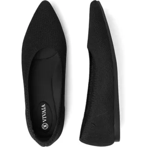 Vivaia Aria Slip on Pointed-Toe Flats Arch Support Washable Ballet Shoe Size 9.5