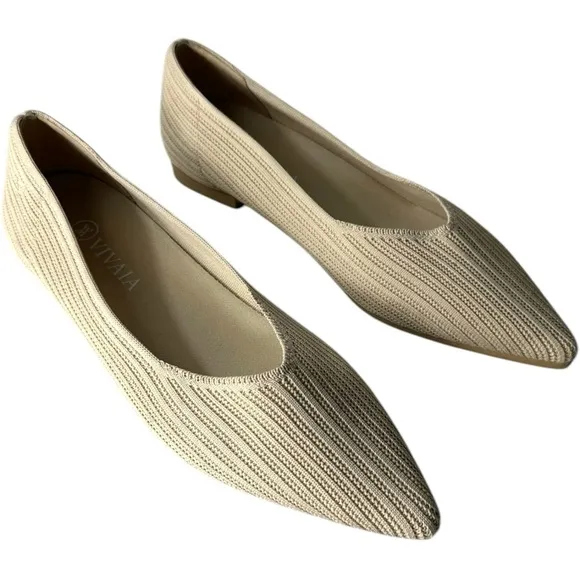 Vivaia Pointed-Toe Stripe Flats Macy Size 41 EU