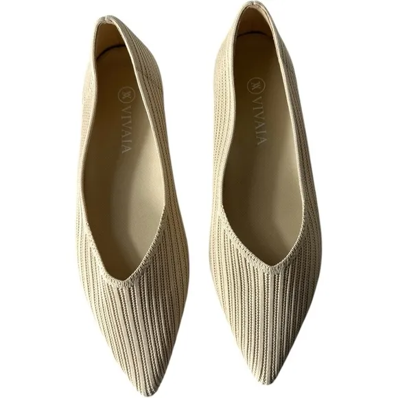 Vivaia Pointed-Toe Stripe Flats Macy Size 41 EU