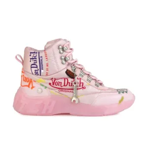 Von Dutch Pink High-Top Sneakers