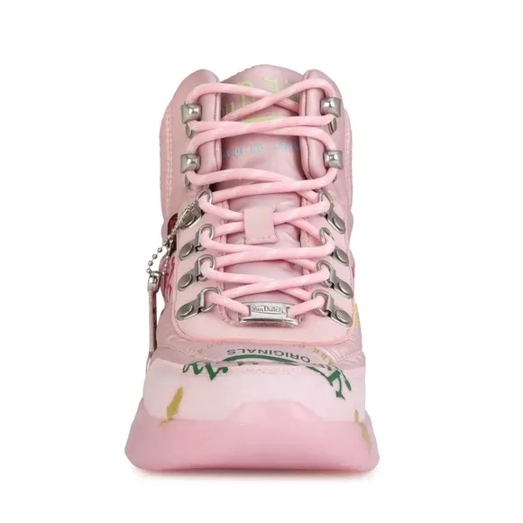 Von Dutch Pink High-Top Sneakers