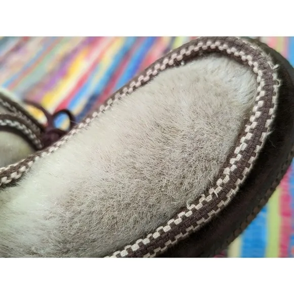 VTG Ski Lounger Women's 6 EU 37 Apres Ski Snow Boots Faux Fur Suede Italy EUC