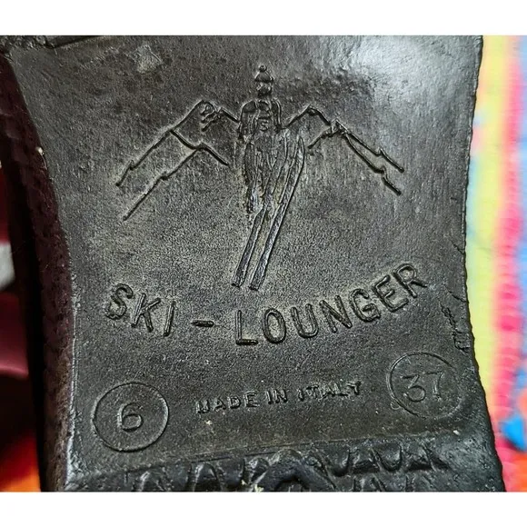 VTG Ski Lounger Women's 6 EU 37 Apres Ski Snow Boots Faux Fur Suede Italy EUC