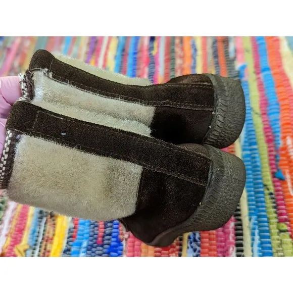 VTG Ski Lounger Women's 6 EU 37 Apres Ski Snow Boots Faux Fur Suede Italy EUC