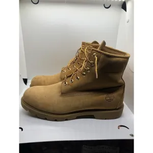 VTG‎ Timberland Basic Men’s Boots 11.5 Wheat Nubuck 6” Waterproof 10066