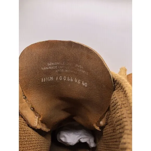 VTG‎ Timberland Basic Men’s Boots 11.5 Wheat Nubuck 6” Waterproof 10066