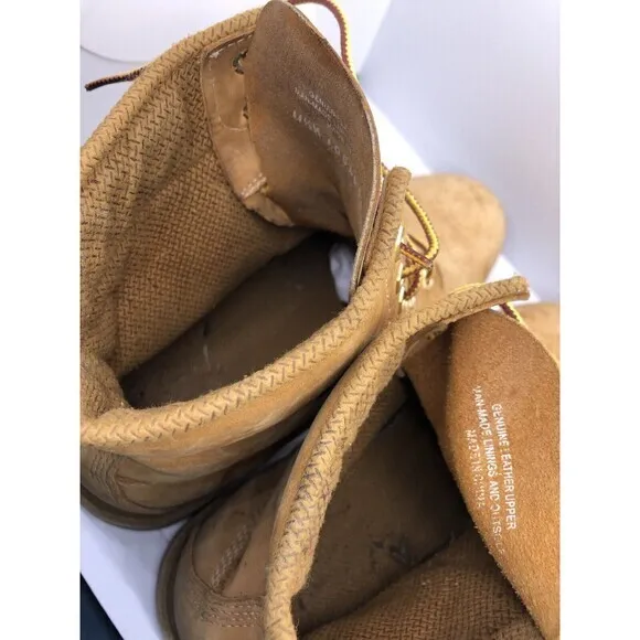 VTG‎ Timberland Basic Men’s Boots 11.5 Wheat Nubuck 6” Waterproof 10066