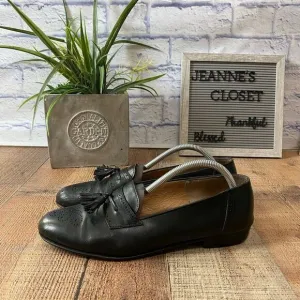 Vtg 80s Salvatore Ferragamo Wing Tip Tassel Loafers