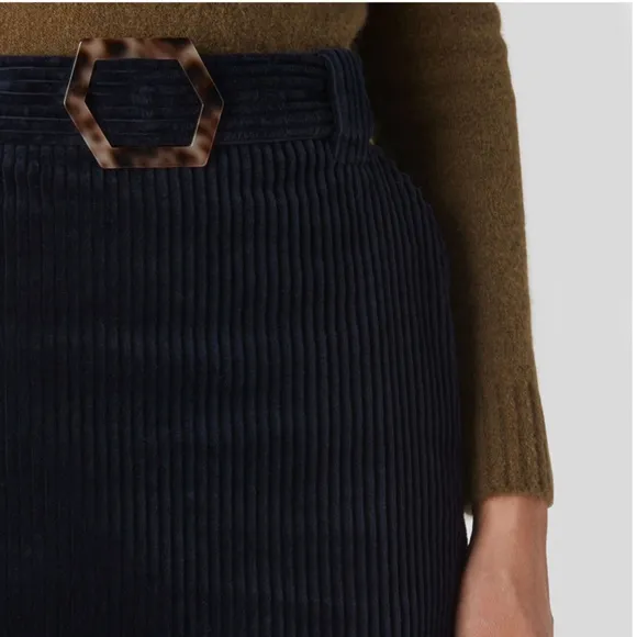 Whistles Corduroy Mini Skirt with Resin Buckle
