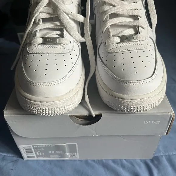 White AF1 Low-Top Sneakers