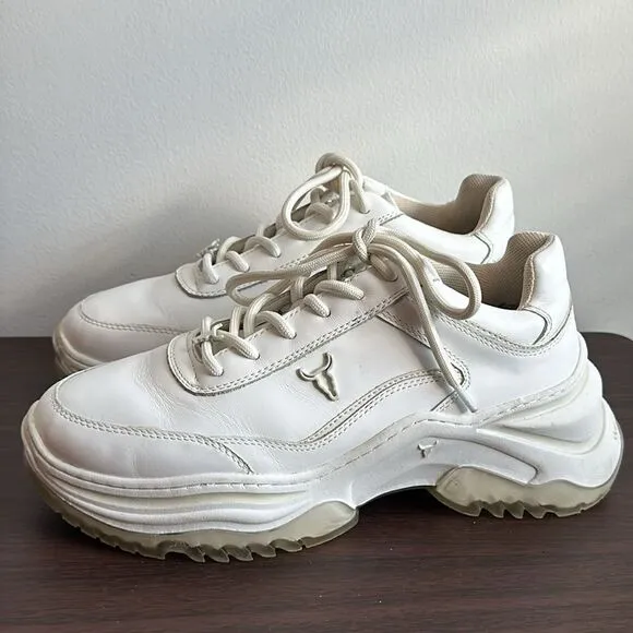 Windsor Smith Chaos White Chunky Sneakers Sz 10