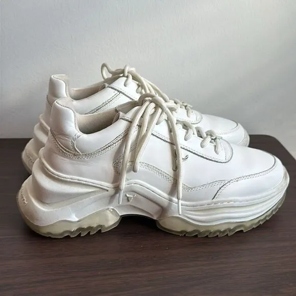 Windsor Smith Chaos White Chunky Sneakers Sz 10
