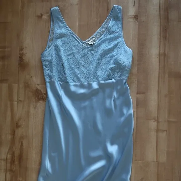 WinterSilks 100% silk and lace slip dress