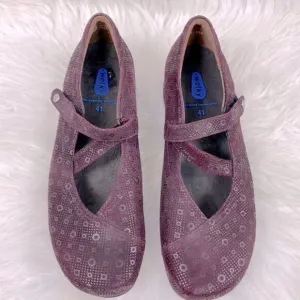 Wolky | purple Mary Jane loafers 9.0 Velcro closure (41)