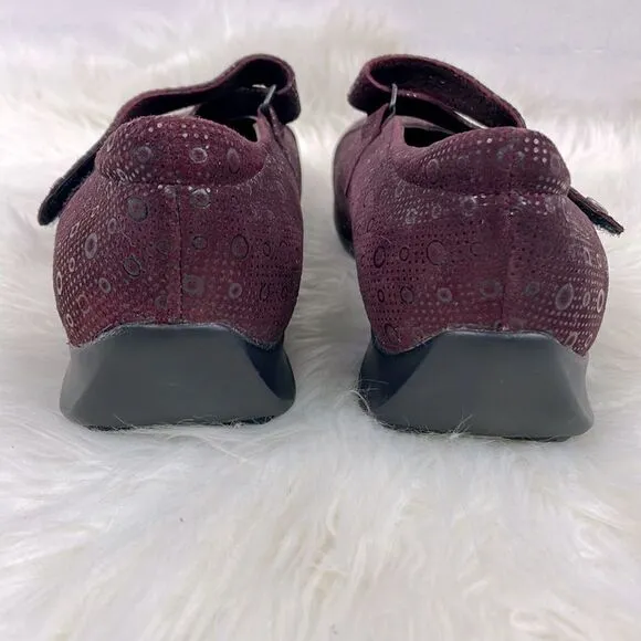 Wolky | purple Mary Jane loafers 9.0 Velcro closure (41)
